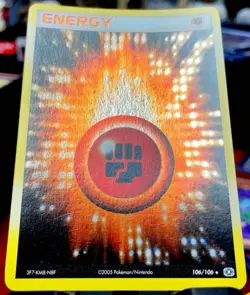 🔥 2005 Pokemon Fighting Energy Holo Rare - TWO SWIRLS - Emerald 106/106 LP 🔥 - Image 5
