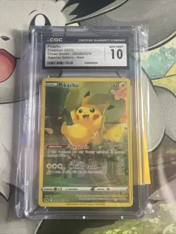 Pokemon CGC 10 GEM MINT - Crown Zenith Galarian Gallery Pikachu GG30/GG70 - Image 1
