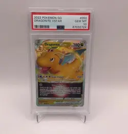 2022 Pokemon Go Dragonite VSTAR #050/078 Gem Mint PSA 10 - Image 1