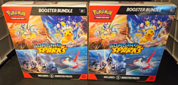 Lot of 2 Pokemon Surging Sparks SV08 Booster Bundle TCG 12 Total Packs SEALED - Image 1