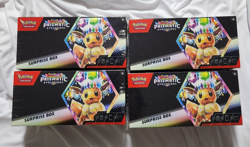 Pokemon Scarlet & Violet Prismatic Evolutions Surprise Box NEW SEALED Lot of 4 - Image 1