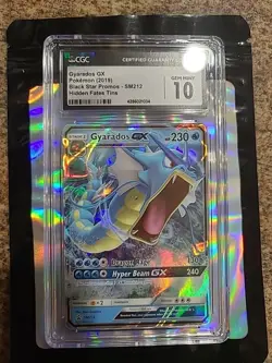 PROMO💧 Gyarados GX *CGC 10 2019 Pokemon Hidden Fates Black Star SM212 Perfect - Image 1