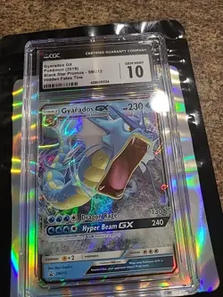 PROMO💧 Gyarados GX *CGC 10 2019 Pokemon Hidden Fates Black Star SM212 Perfect - Image 3