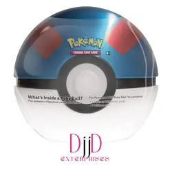 Pokemon TCG PokeBall Tin - Luxury Ball E22 New 3 Booster Packs & 1 Coin - Image 1
