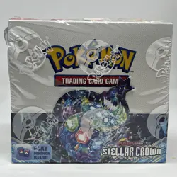 Pokemon TCG Stellar Crown Booster Box Factory Sealed English 36 Packs - Image 1