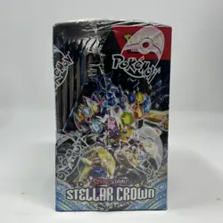 Pokemon TCG Stellar Crown Booster Box Factory Sealed English 36 Packs - Image 2