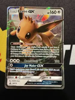 Pokemon TCG Card Eevee GX SM175 Sun & Moon Promo Holo Moderately Played - Image 1