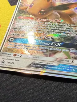 Pokemon TCG Card Eevee GX SM175 Sun & Moon Promo Holo Moderately Played - Image 2