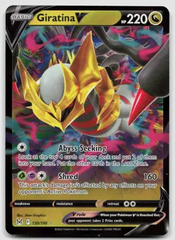 Giratina V 130/196 Lost Origin Holo Pokemon NM - Image 1