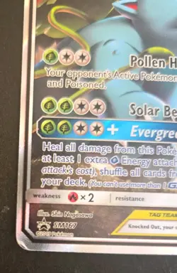 Pokemon Celebi & Venusaur GX SM167 SM Promo TAG TEAM - Image 4