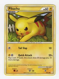2010 Pokemon Pikachu - #78/123 - Heartgold & Soulsilver - Common LP - Image 1