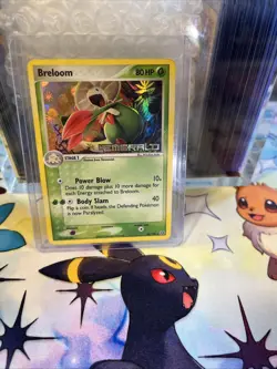 Pokemon TCG Breloom 22/106 EX Emerald Reverse Holo Stamped 2005 LP/nm - Image 1