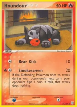 Houndour 59/109 Common Team Rocket Returns Pokemon Near Mint - Image 1