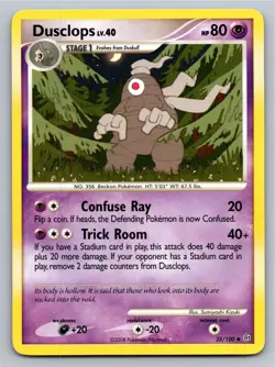 Dusclops 35/100 Uncommon Stormfront Pokemon Moderately Played - Image 1