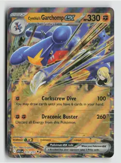 Pokemon - Cynthia's Garchomp ex - 111/217 ME: Ascended Heroes - Double Rare - NM - Image 1
