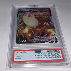 PSA 9 MINT 2020 Charizard VMAX 020/189 Darkness Ablaze FA Ultra Rare Pokemon - Image 5