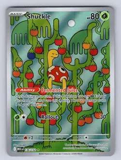 Shuckle 136/132 Illustration Rare Mega Evolution Pokemon Holo NM - Image 1