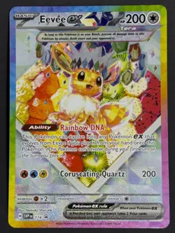 2025 Eevee ex 174 Promo Full Art IR SV Prismatic Evolution Promo Pokemon Mint/NM - Image 1
