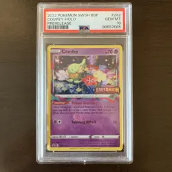 Pokemon SWSH Comfey Holo Promo Graded 10 - Image 1