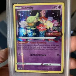 Pokemon SWSH Comfey Holo Promo Graded 10 - Image 3