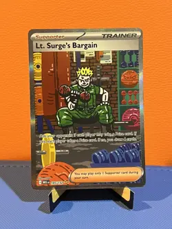 Lt. Surge's Bargain 185/132 Mega Evolution Special Illustration Rare Pokemon - Image 1
