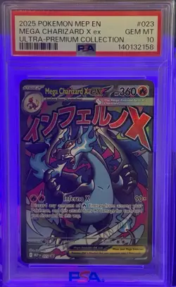 PSA 10 Charizard X Ex 023 Black Star Promo Mega Evolution UPC 2025 English - Image 1