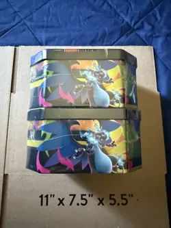 Pokemon TCG Mega Charizard X and Y ex Tin (Set of 2 Tins) Brand New Sealed - Image 4