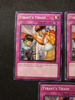 3x Tyrant's Tirade - STOR-EN078 - Common - Unlimited Edition NM Yugioh Playset - Image 2