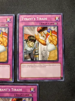 3x Tyrant's Tirade - STOR-EN078 - Common - Unlimited Edition NM Yugioh Playset - Image 3