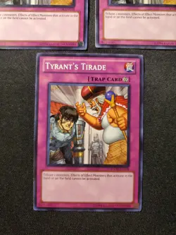 3x Tyrant's Tirade - STOR-EN078 - Common - Unlimited Edition NM Yugioh Playset - Image 4