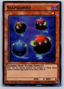 Scapeghost SHVI-ENSE4 Super Rare Shining Victories Yu-Gi-Oh Moderately Played - Image 1