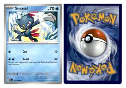 Sneasel Lot 10 Pokemon Cards Scarlett Violet 13 Weavile Deck Building TCG Set - Image 4