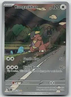 Pokemon TCG Kangaskhan Destined Rivals Illustration Rare Card 204/182 SV10 - Image 1