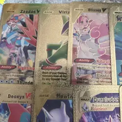 Pokemon Vmax V Vstar Gold Fan Art 12 cards Lot🖼NM - Image 5