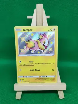 Pokemon TCG Yamper Shining Fates SV039/SV122 Shiny Holo Rare - Near Mint - Image 1