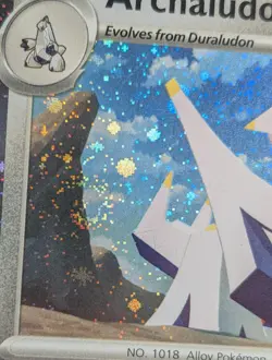 Archaludon Stellar Crown Swirl Cosmos Holo Promo Rare Pokemon Card 107/142 (NM) - Image 2
