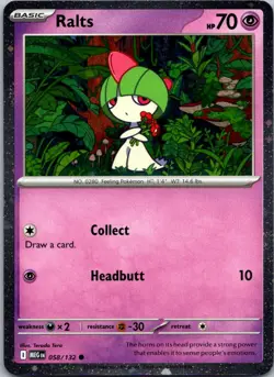 Ralts (Cosmos Holo) 058/132 Miscellaneous Cards & Products Pokemon TCG Holo C NM - Image 1