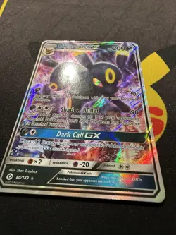 Pokemon Card Umbreon GX 80/149 Holo Ultra Rare SM Base Set Moderately Played/DMG - Image 2