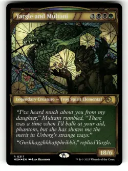 Yargle and Multani (Showcase) NM Foil March of the Machine 317 MTG Rare - Image 1