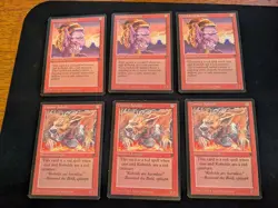 MTG 6x Kobold Lot - 3x Crimson, 3x Crookshank - Legends - LP - Image 1