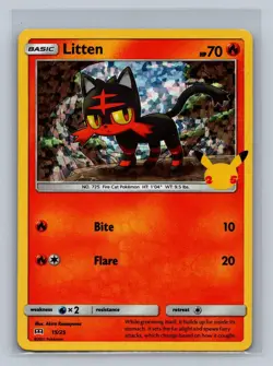Litten 015/025 Promo McDonald's 25th Anniversary Promos Holo NM Free Shipping - Image 1