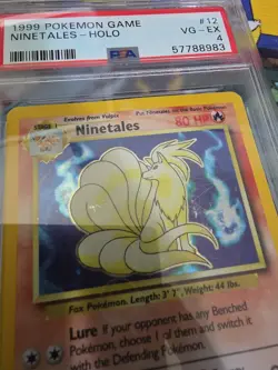 Pokemon TCG Ninetales Holo 1999 Psa 4 12/102 - Image 2
