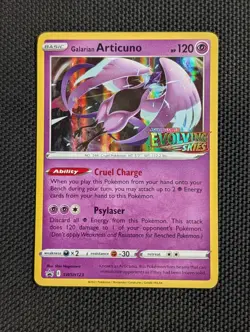 GALARIAN ARTICUNO (PRERELEASE) SWSH123 HOLO SWORD & SHIELD PROMO POKEMON NM - Image 1