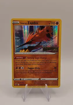 Pokemon TCG Galarian Zapdos Evolving Skies SWSH124 Holo Promo Promo - Image 1