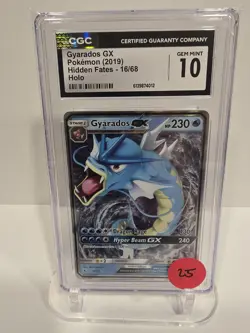 CGC Gem Mint 10 Pokemon 2019 Hidden Fates Gyarados Gx #16 Holo - Image 1
