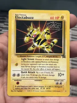 Pokemon TCG Electabuzz 2 WB Black Star Promo 1999- MP - Image 1
