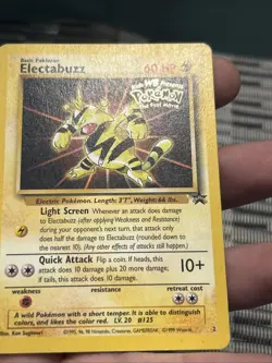 Pokemon TCG Electabuzz 2 WB Black Star Promo 1999- MP - Image 2