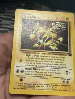 Pokemon TCG Electabuzz 2 WB Black Star Promo 1999- MP - Image 3