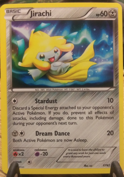 Pokemon Jirachi XY67 Black Star Promo Holo MP - Image 3