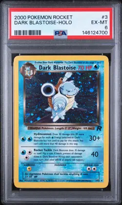 2000 POKEMON ROCKET #3 DARK BLASTOISE-HOLO PSA 6 - Image 1